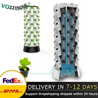 Large Family Vegetable Growing Tower Hydroponic Grow Kit Cultivation Indoor Grow Systems Balcony Gardening Tools and Equipment