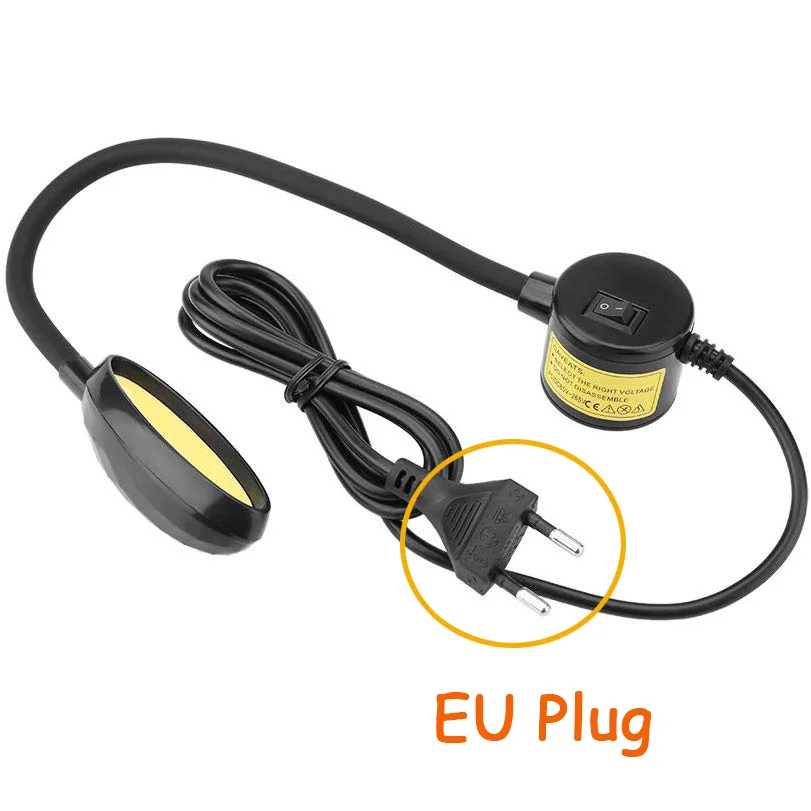 EU Plug Портативный светильник для швейной машины 110-265 в 3 Вт/6 Вт/8 Вт COB светодиодный рабочий свет Магнитная Монтажная база гусиная лампа для верстаков токарных станков - Цвет: EU Plug