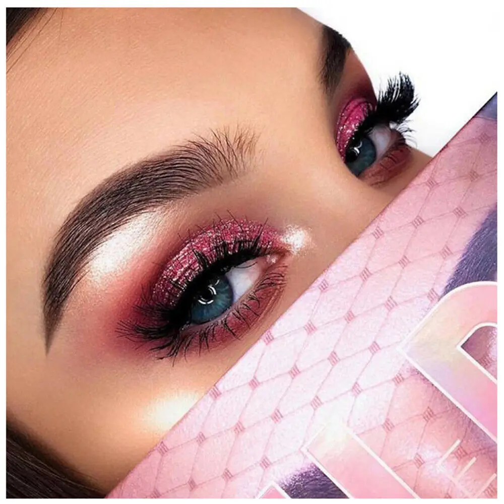 Палитра теней для век 18 цветов мерцающие блестящие тени пудра палитра