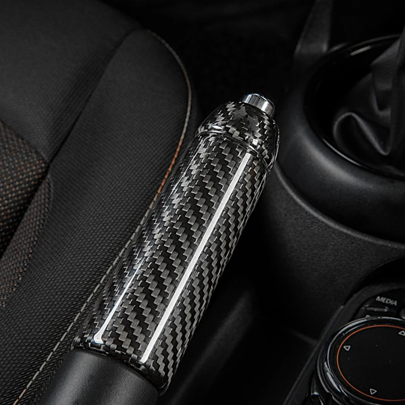 Чехол ручного тормоза автомобиля защитная крышка ручки с углеродным волокном