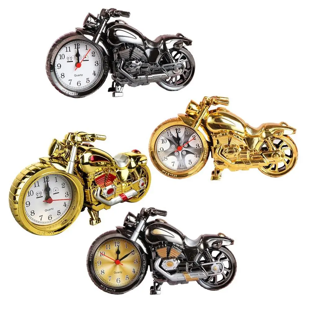 Будильник мотоцикл креативная Ретро модель мотоцикла сигнализация часы для