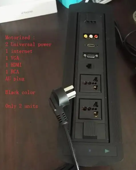 Универсальная моторизованная мебель электрическая розетка с 2 * универсальным