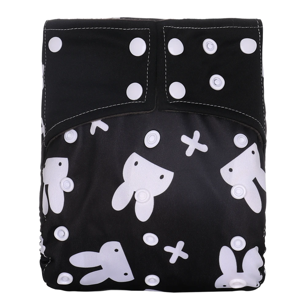 

1PC Reusable Cloth Diaper Bamboo Charcoal Adjustable One Size Pocket Diaper cover Charcoal Cloth Nappy Fit 3-15KG Baby Dropship