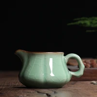 small tea serving sharling porcelain pitcher nice solid color gong dao bei for kung fu tea wine microwave and dishwasher safe