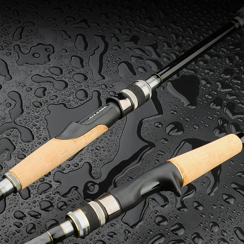 ACE HAWK New 662 702MH Classic Bass Fishing Rod High Carbon Fast Action 5-28g Test Pike Fishing Tackle 2
