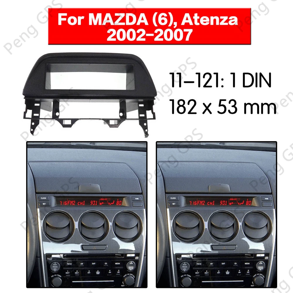 

1 din Car Radio stereo kit For MAZDA (6) Atenza 2002-2007 installation facia Frame Bezel Panel Adaptor Facia Interface Bezel