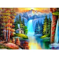 motorc 5d diamond painting full round drill landscape painting diy embroidery cross stitch picture home decor