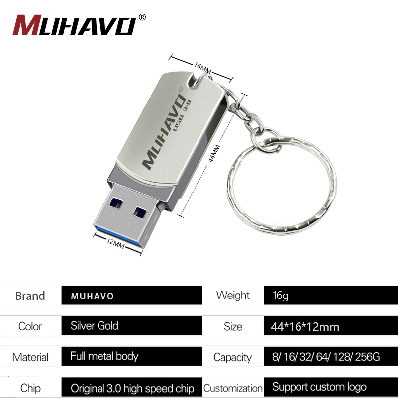 Металлическая usb флешка 3 0 128 ГБ Флешка 64 Гб 32 16 вращающийся 8 карта памяти |