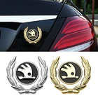 Наклейка на боковое окно автомобиля для Skoda Logo Fabia 2 Octavia 2 A7 Tour RS Rapid Kodiaq Superb Felicia Fender багажник эмблема аксессуары