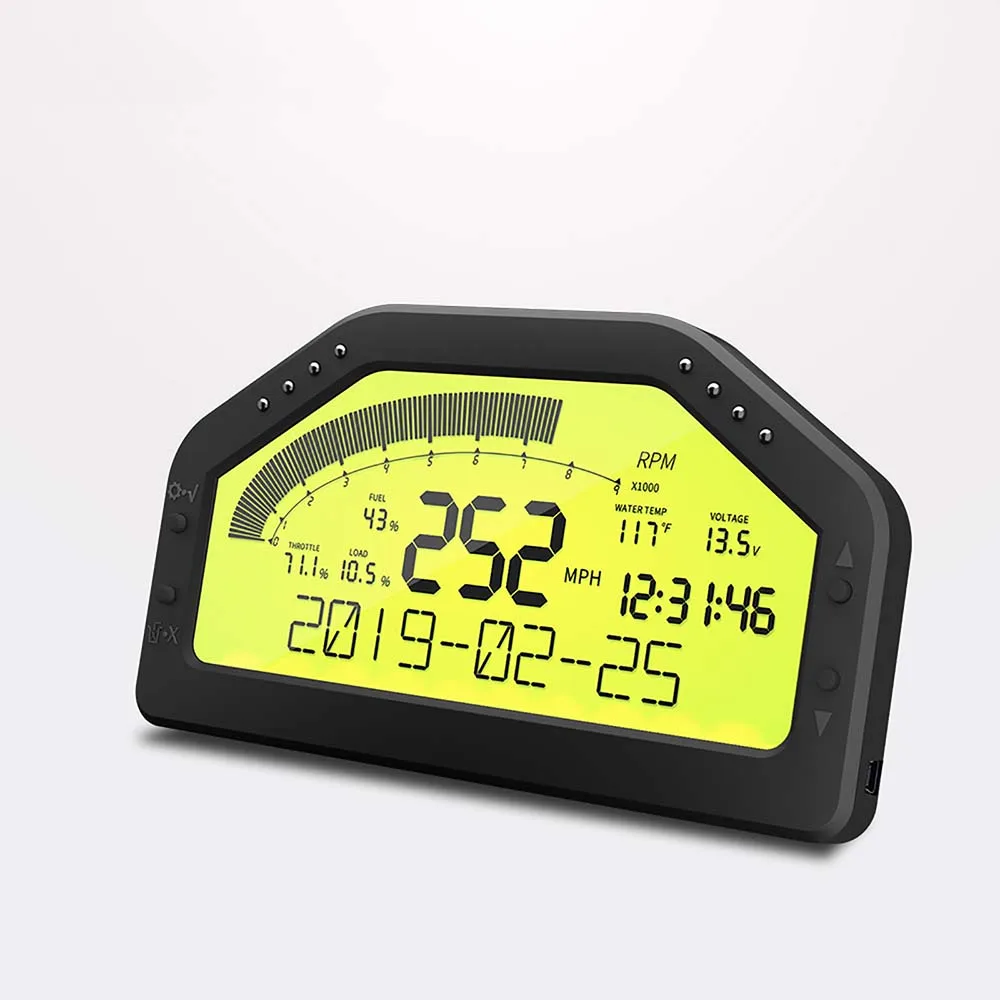 

Data Transmission Multifunctional Car Instrument LCD Screen 9000RPM DO903III Bluetooth Warning Head Up Display