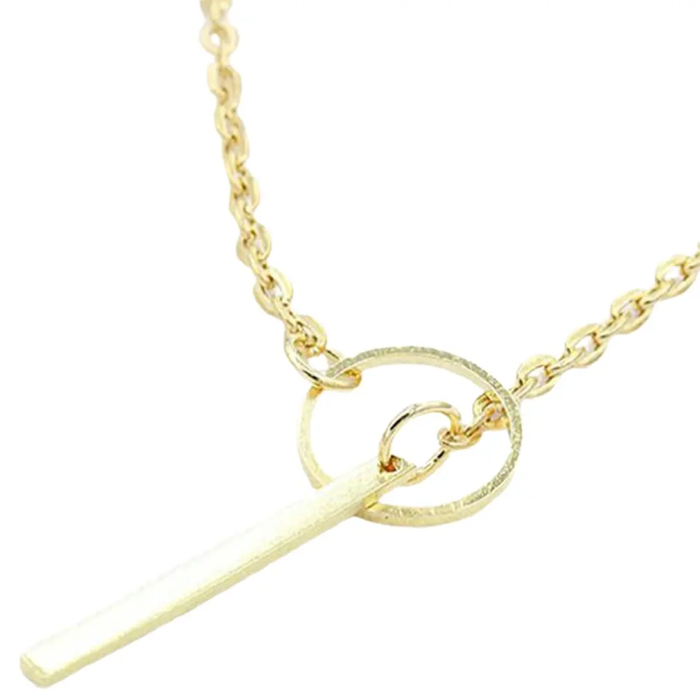 

European And American Simple Metal Ring Short Necklace Hypoallergenic Jewelry Necklace Meticulous Workmanship