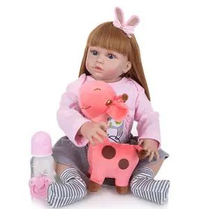 Реалистичная кукла-реборн KEIUMI, 23 дюйма, полностью виниловое тело, для новорожденных, милая Водонепроницаемая кукла, детская игрушка, рождественские подарки