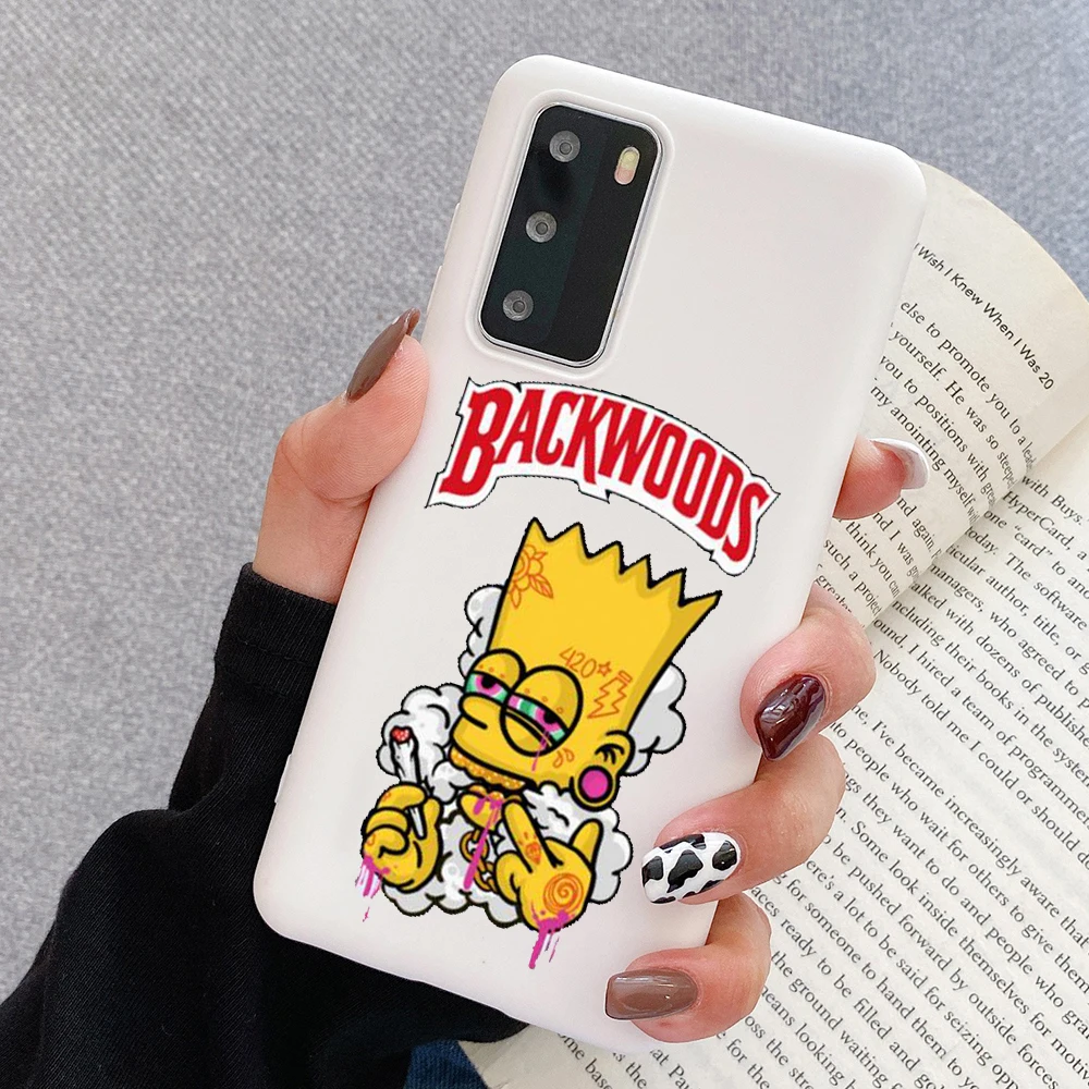 

PUNQZY Homer J Simpson Funny Bart Simpson Coque Cartoon Phone Case For Samsung A50 A70 S20 A51 A71 S11 S10 PLUS S9 S8 TPU Cover