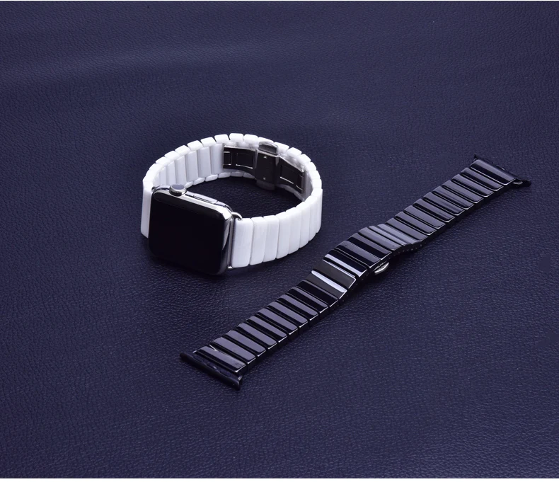 

Ceramic Wristband for Apple Watch strap SE 38mm 42 40 44mm Links Bracelet Ceramic for Apple watch band Series 6 5 4 3 2 1