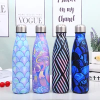 500ml fashion thermos bottle 304 stainless steel sports insulation water bottles for sports