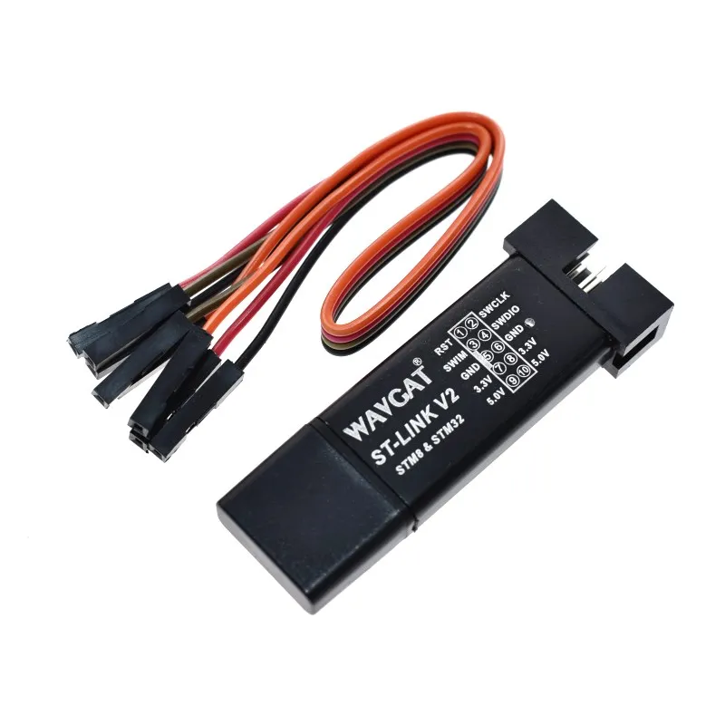Симулятор загрузки ST-Link V2 stlink mini STM8STM32 с крышкой | Электронные компоненты и
