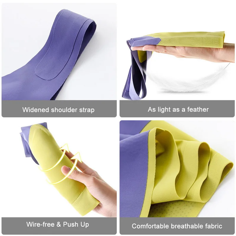 

Women'S Tube Top Seamless Bra Sexy Woman Clothes Bras Beautiful Backless One Piece Wire Free Push Up Sport Bralette Underwear