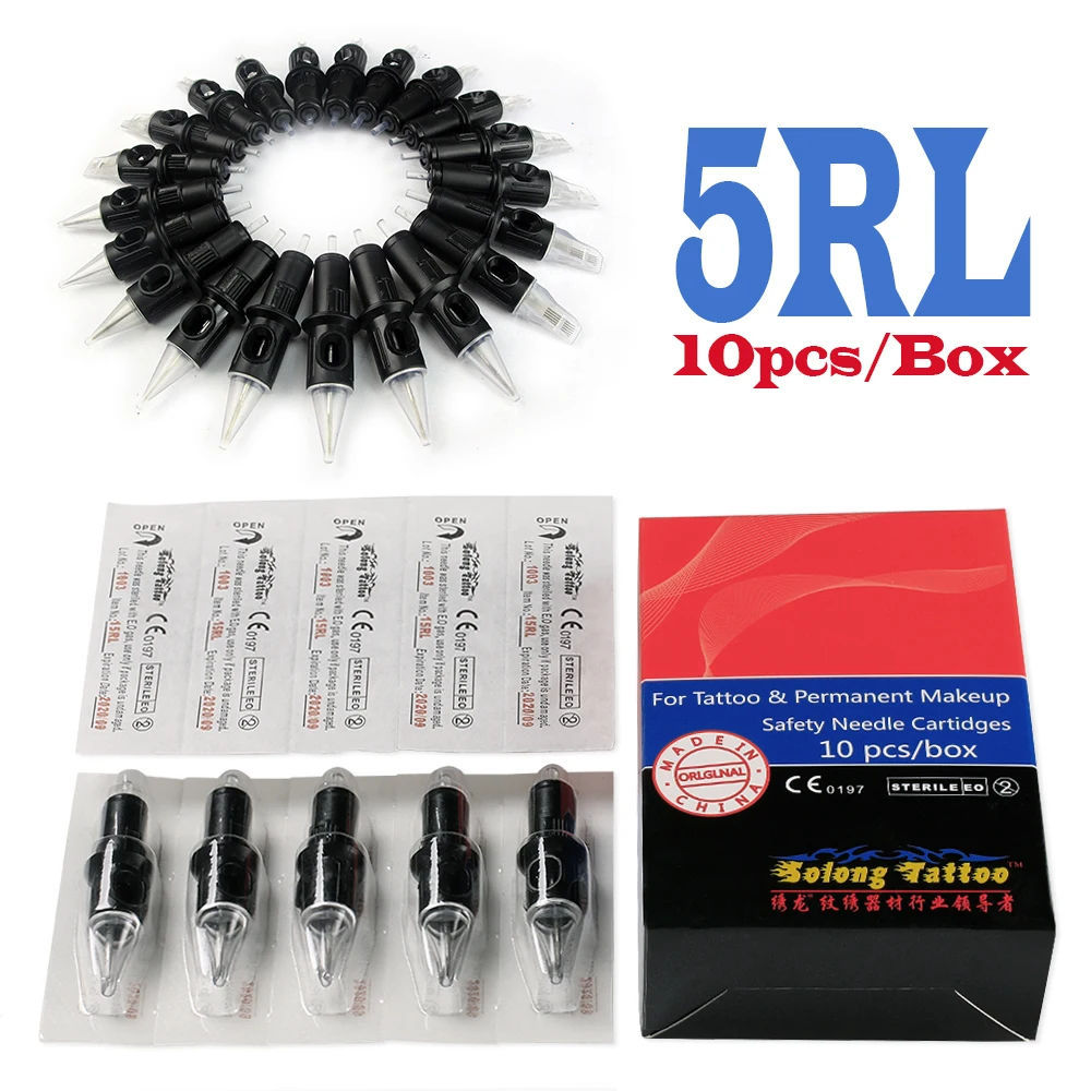 Одноразовые стерилизованные Картриджи-иглы Solong 1rl 3rl 4rl 5rl 7rl 8rl 9rl 11rl 13rl 14rl 15rl для