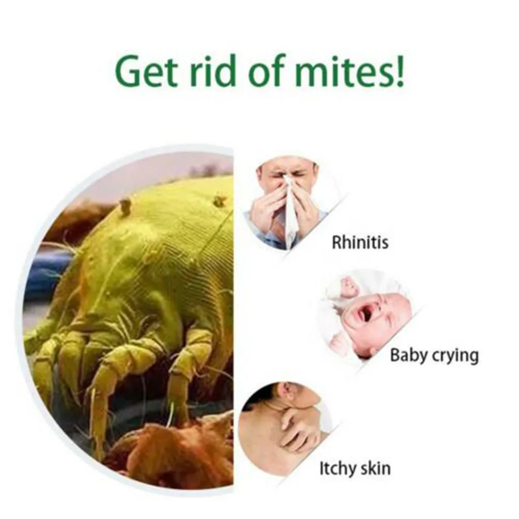 

Mite Killing Pad Mite Killer Kids Room Natural Anti-Mite Plant Extract Non-Toxic Safe Spice Mites Clean Bed Bugs Floor Cleaner