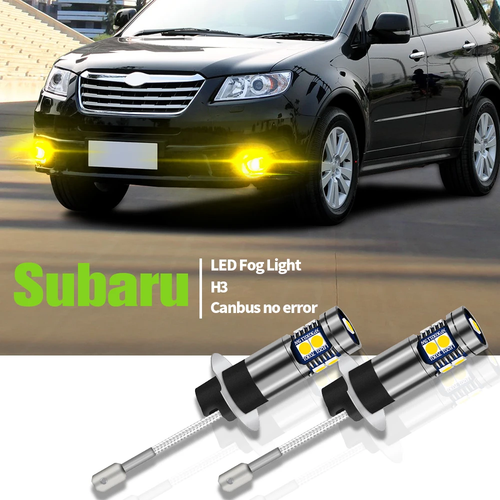 

2 шт., светодиодные противотуманные фары Canbus H3 для Subaru Forester SG 2003-2007, Tribeca 2008-2014 Legacy 1998-2006 Impreza 2001-2008