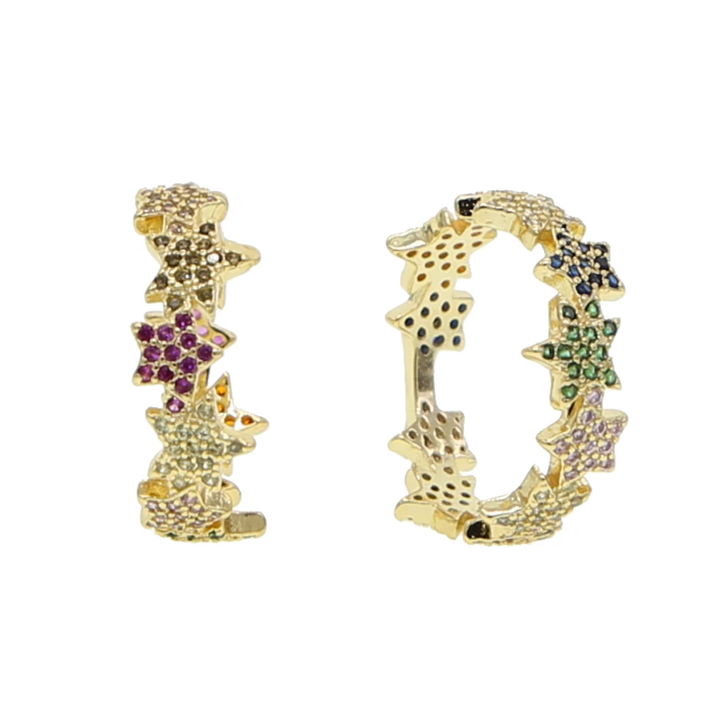 Новое кольцо со звездой и золотым наполнителем модные европейские женские