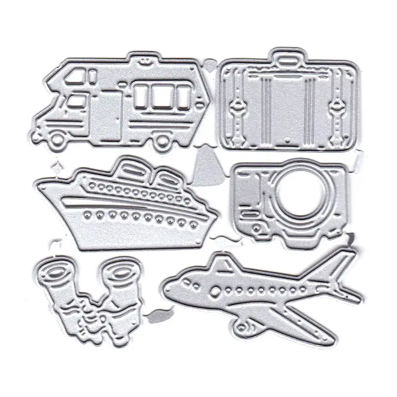 Праздники путешествия металлический Трафаретный вырубной штамп трафарет для