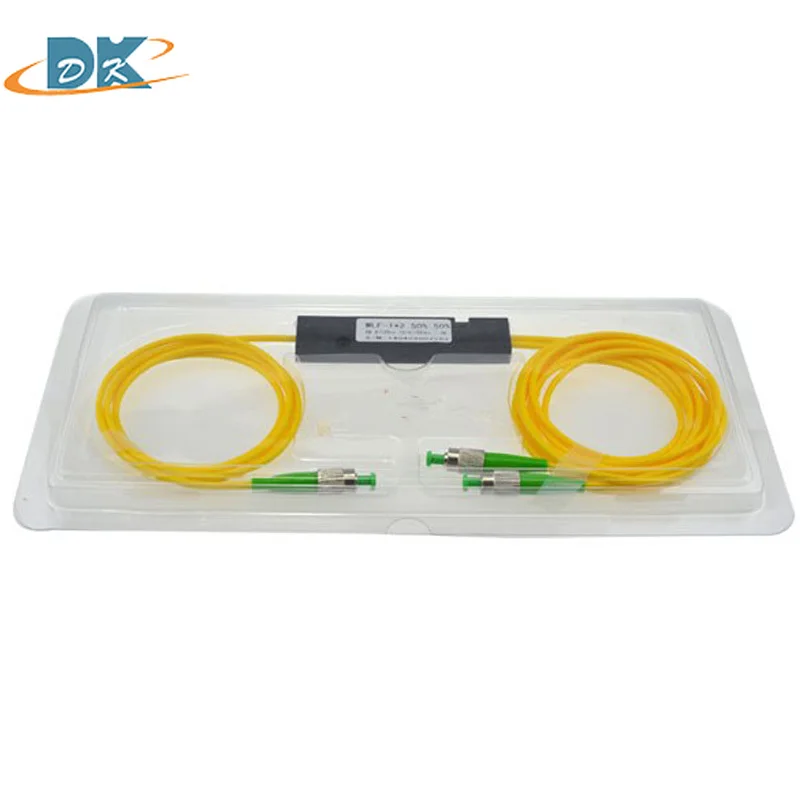 

FC UPC 1X2 PLC SX CORE singlemode Fiber Optical splitter FTTH PLC ABS type FC FBT PLC optical fiber splitter