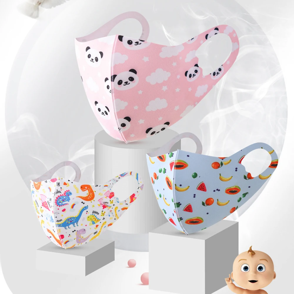 

Mouth Mask Cartoon Printed Dust Children Face Masks Washable Reusable Student Kids Mouth Child Face Mask