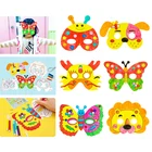 8 шт., маски для творчества с мультяшными животными