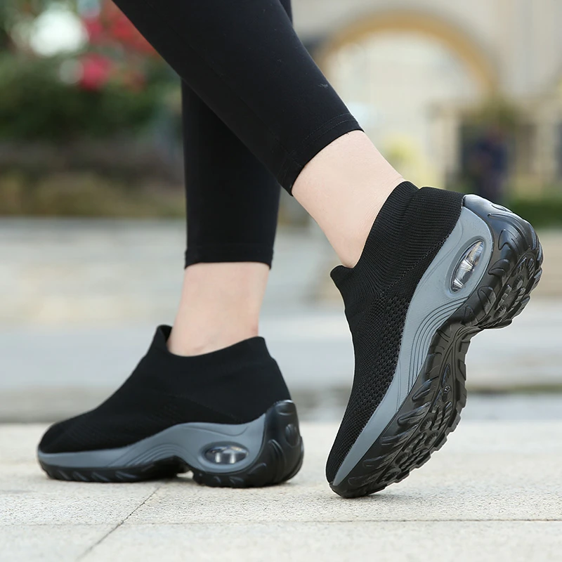 Женские кроссовки с воздушной подушкой увеличивающая рост дышащая обувь на