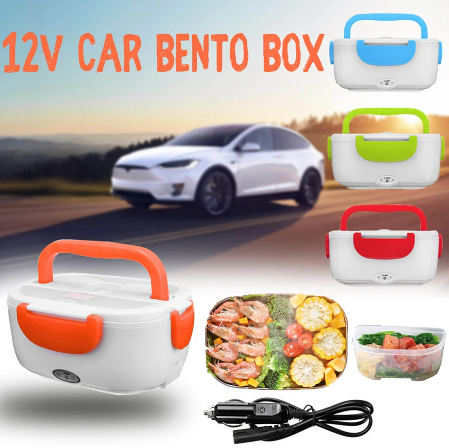1.5L Электрический 12 В с подогревом Ланч бокс Bento коробки Авто еда Риса контейнер