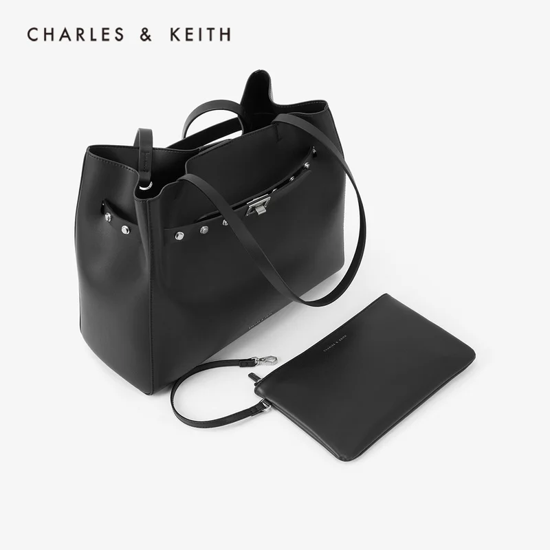 CHARLES＆KEITH Новинка на Лето2020 CK2-31190030 Женская сумка Большая плечо Стильная Молния