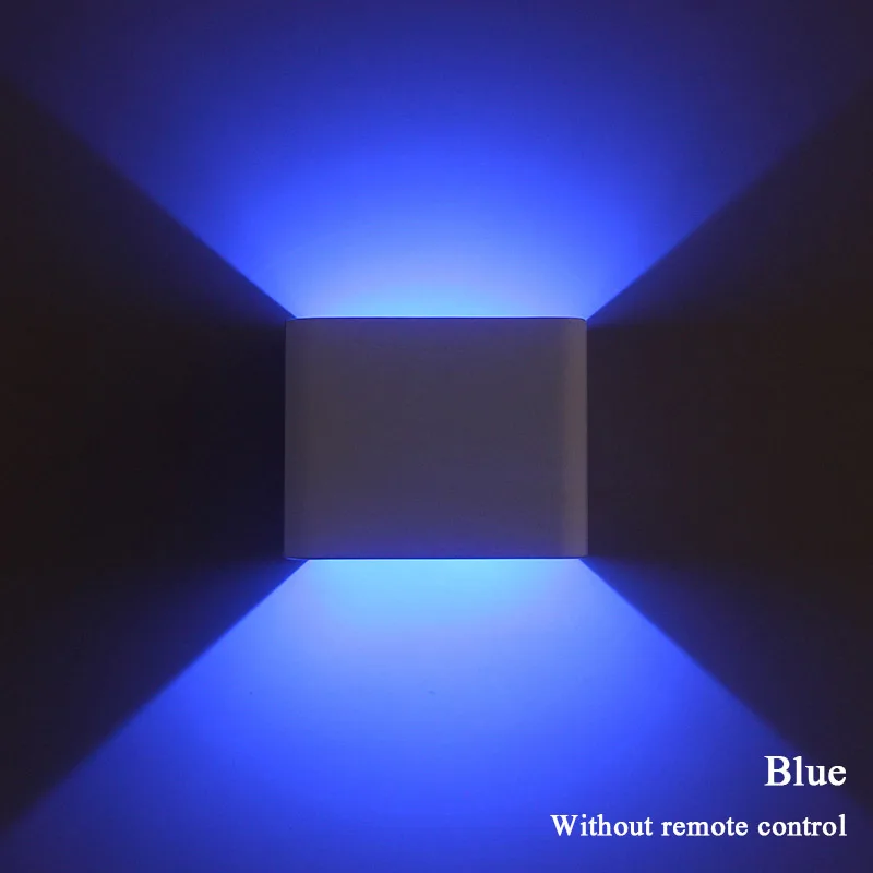 Blue 1 шт. светодиодный настенный светильник 3 Вт для внутреннего художественного украшения настенные светильники AC85-265V Алюминий для гостиной лестницы Холодный/теплый белый RGB - Цвет абажура: Blue