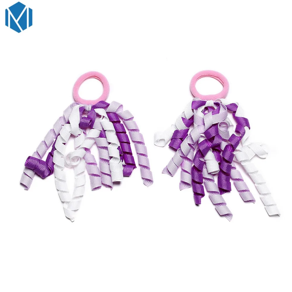 M MISM новые детские разноцветные резинки для волос аксессуары детский с бантиком