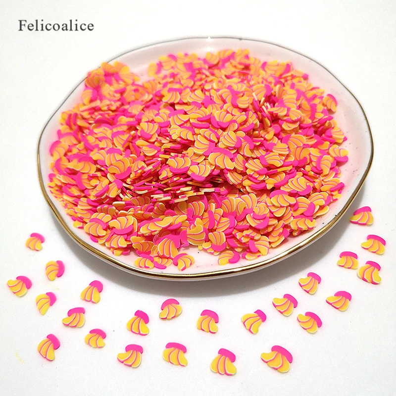 20 шт. банановые ломтики добавки для слайма мягкие Ломтики дизайна ногтей
