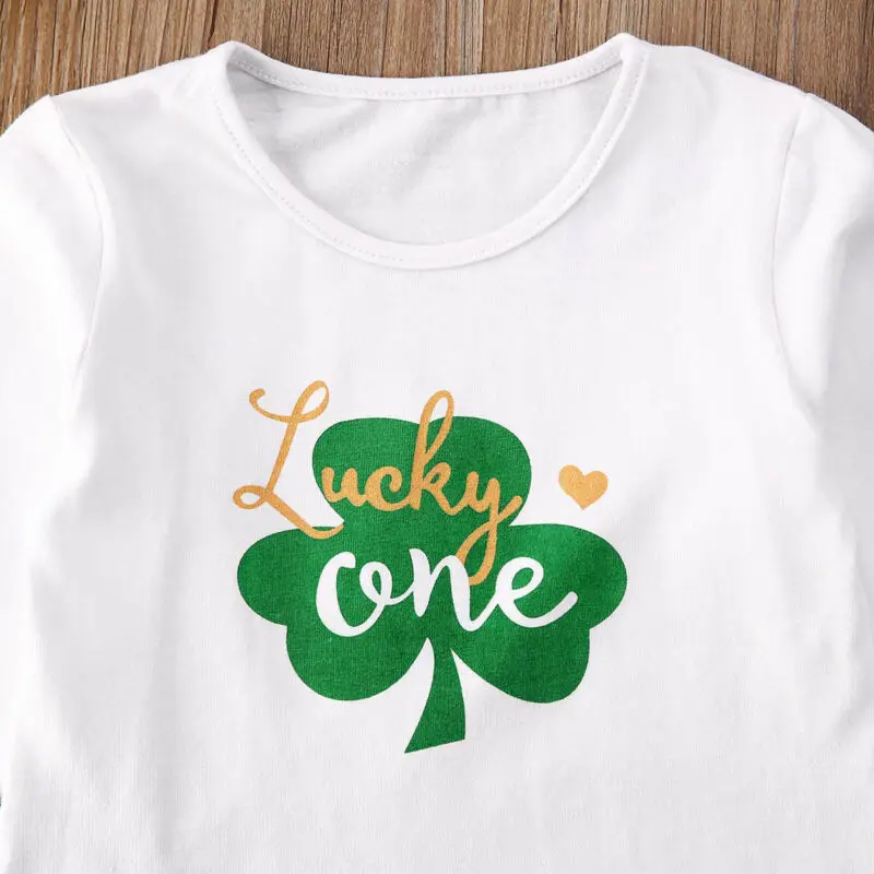 Эксклюзивная детская одежда 2020 на День Святого Патрика для маленьких девочек