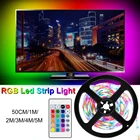 Светодиодная RGB светильник та 2835, водонепроницаемая лампа с диодами, гибкая лампа с USB-разъемом для освесветильник телевизора, 5 В