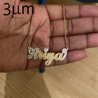 Ожерелье 3umeter, новое, в стиле хип-хоп, с буквами, именем, персонализированное, на заказ, золотого цвета, ожерелье с подвеской со стразами, подарки на день матери