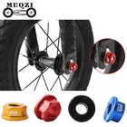 MUQZI детский Балансирующий велосипед, скользящий велосипед, Цветочная барабанная гайка, фланец M8, переднее колесо, заднее колесо, винтовая крышка, алюминиевый сплав 7075