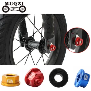 MUQZI детский Балансирующий велосипед, скользящий велосипед, Цветочная барабанная гайка, фланец M8, переднее колесо, заднее колесо, винтовая крышка, алюминиевый сплав 7075