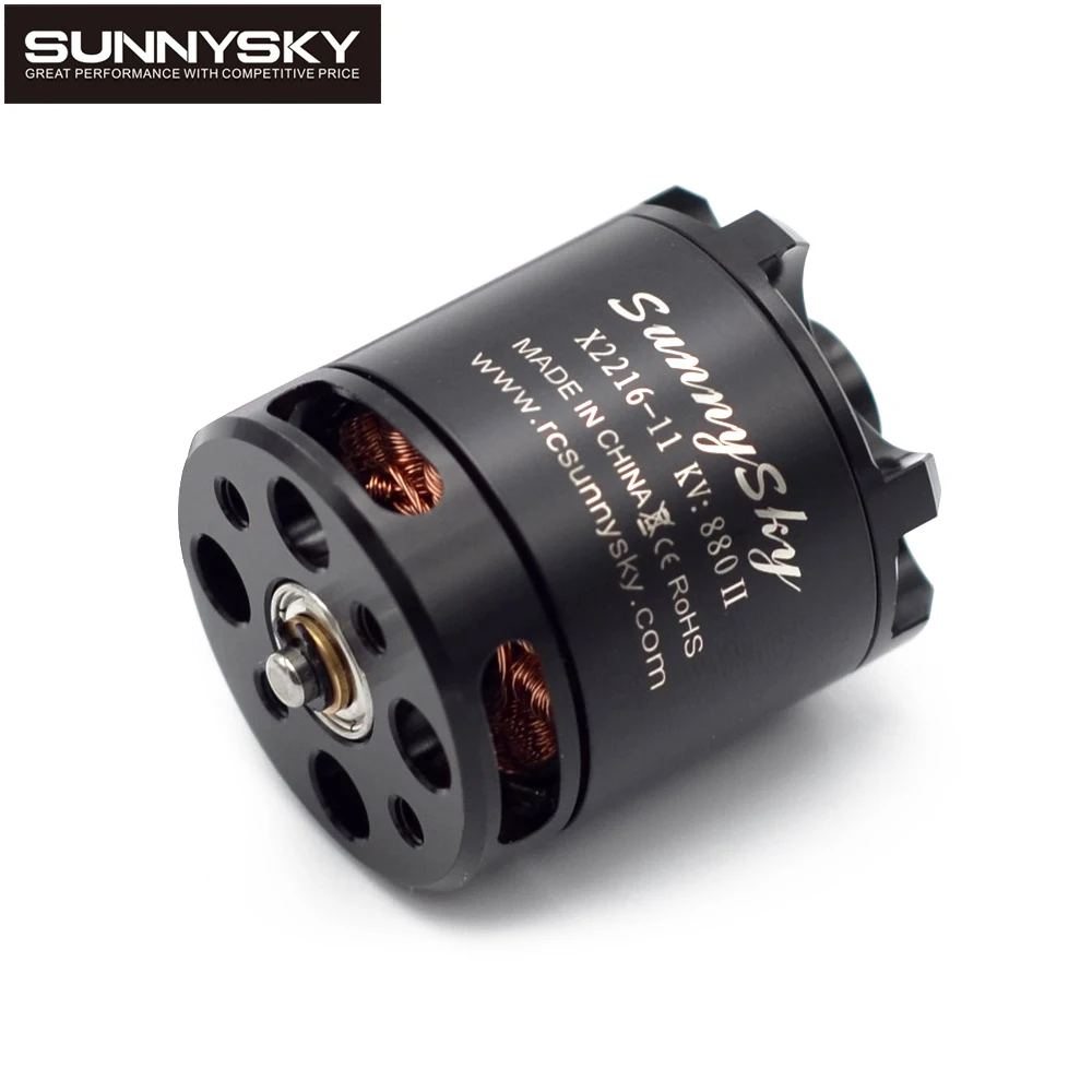 Sunnysky X2216 KV880/KV1100/KV1250/KV1400/KV1800/KV2400 2 4S Внешний бесщеточный двигатель для