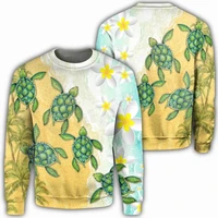 beautiful polynesian turtle 3d all over printed sweatshirts new fashion hoodies unisex casual harajuku zip hoodies dwy027