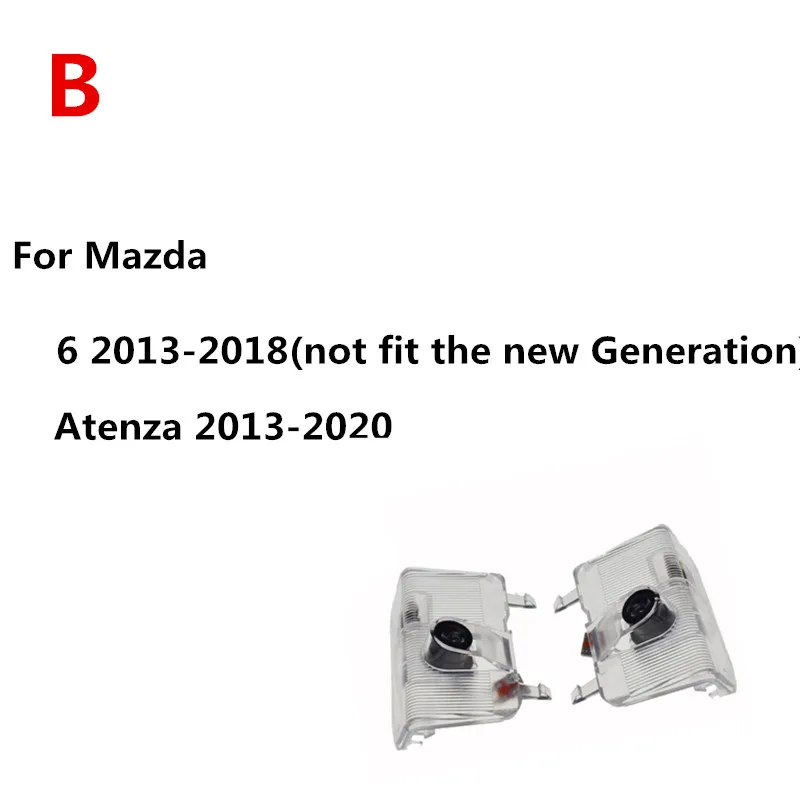 2 светодиодный т. светодиодные лампы для дверей автомобиля Mazda 6 2013 2014 2015 2016 2018 GJ GL