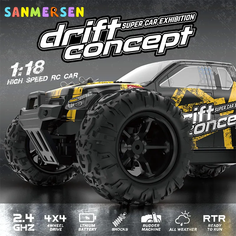 1:18 новый обновленный 4WD RC пикап версия автомобиля 2 4G Радиоуправление