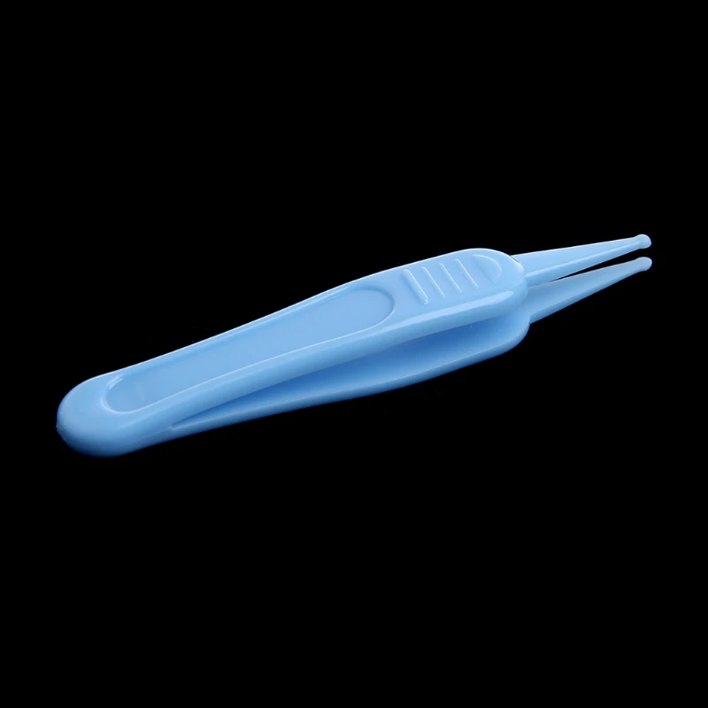 

Baby Care Ear Nose Navel Cleaning Tweezers Safety Forceps Plastic Cleaner Clip
