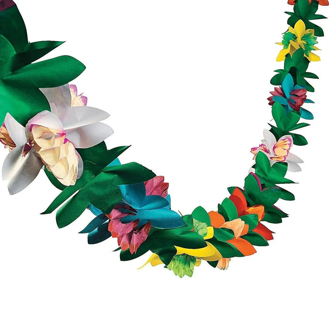 

23meters Paper Garland Accessories Banner Beach Colorful Decor Garland