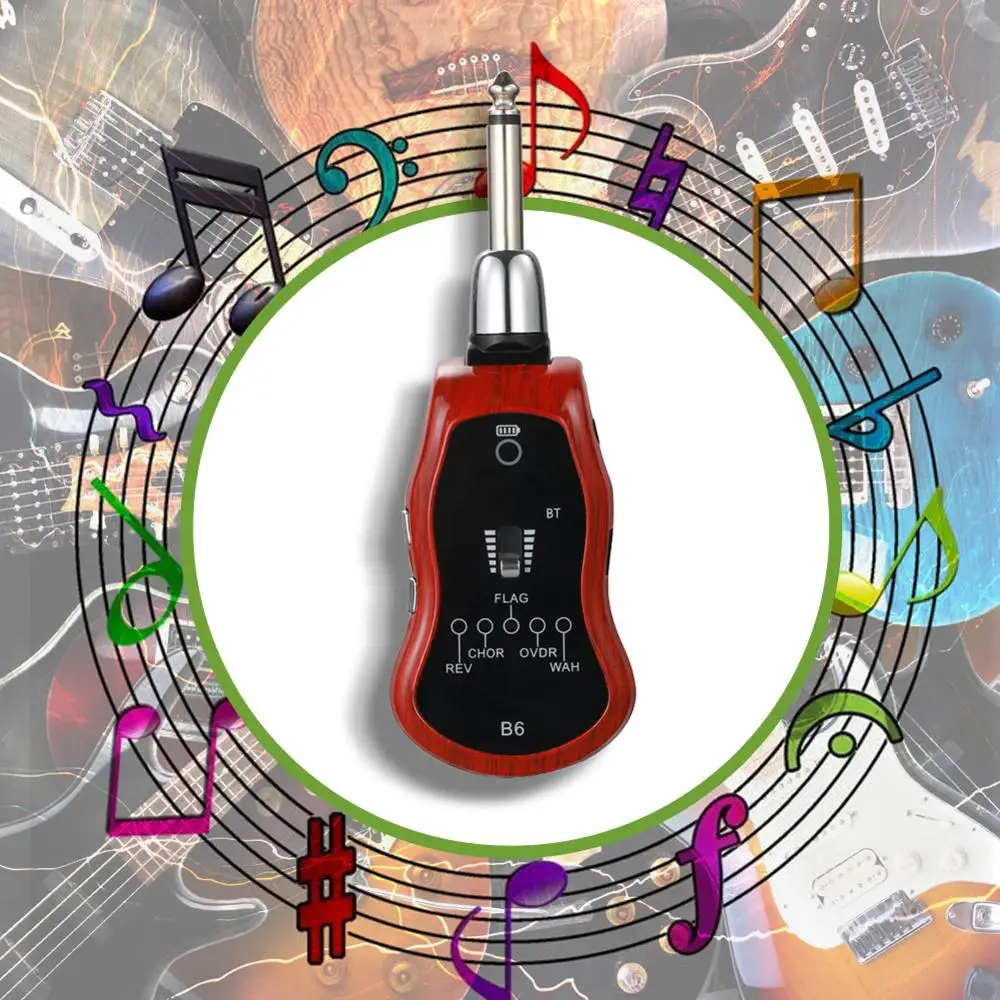 gitarre effekte tragbare bluetooth 5 in 1 sender gitarre effektor für elektrische gitarre rev chor flag ovdr wah zyklus schalt free global shippi