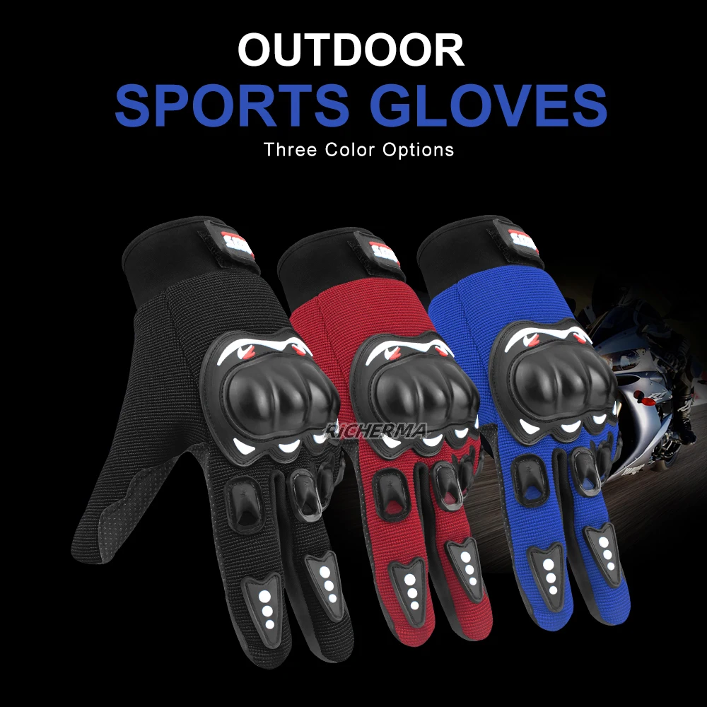 Защитные перчатки для езды на мотоцикле летние противоскользящие мотоциклетные