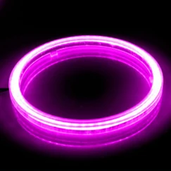 Светодиодный COB Halo Кольца 60 мм 70 мм 80 мм 90 мм 100 мм 110 мм 120 мм Ангельские глазки светодиодный головной светильник с крышкой для шарика противотуманного светильник лампы для автомобиля - Цвет: COB pink 2pcs
