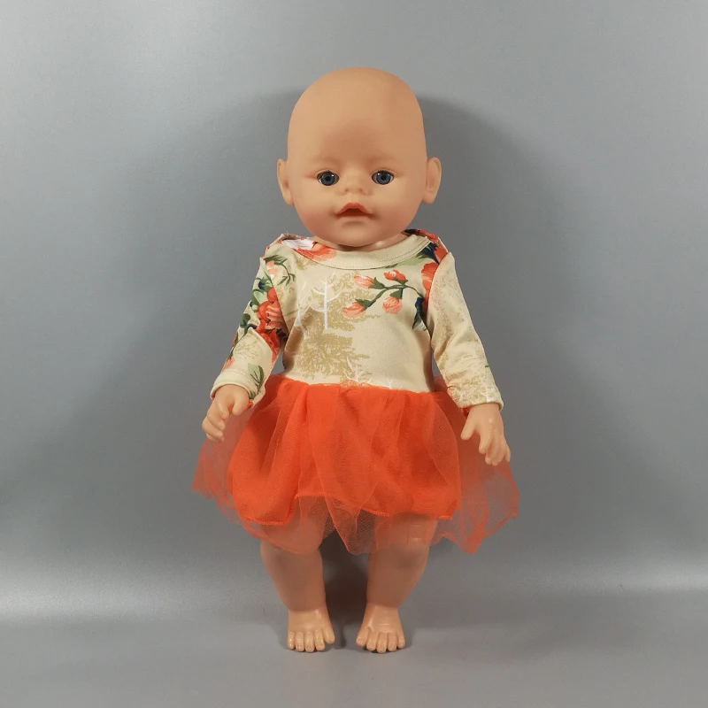 Танцевальное платье для куклы 17 дюймов 40 см Одежда новорожденного штаны